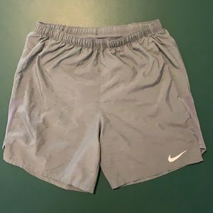 Mens S Gray Nike 7” Running Shorts